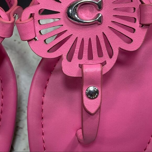 10 COACH JULIA SANDALS In color Petunia Pink (nib) - Picture 9 of 11